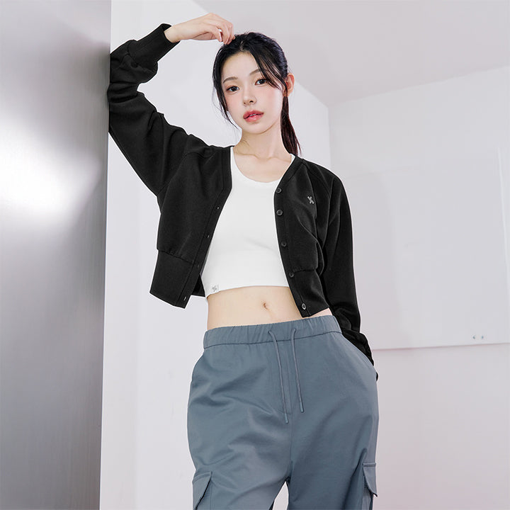 XEXYMIX 華夫格紋開襟外套