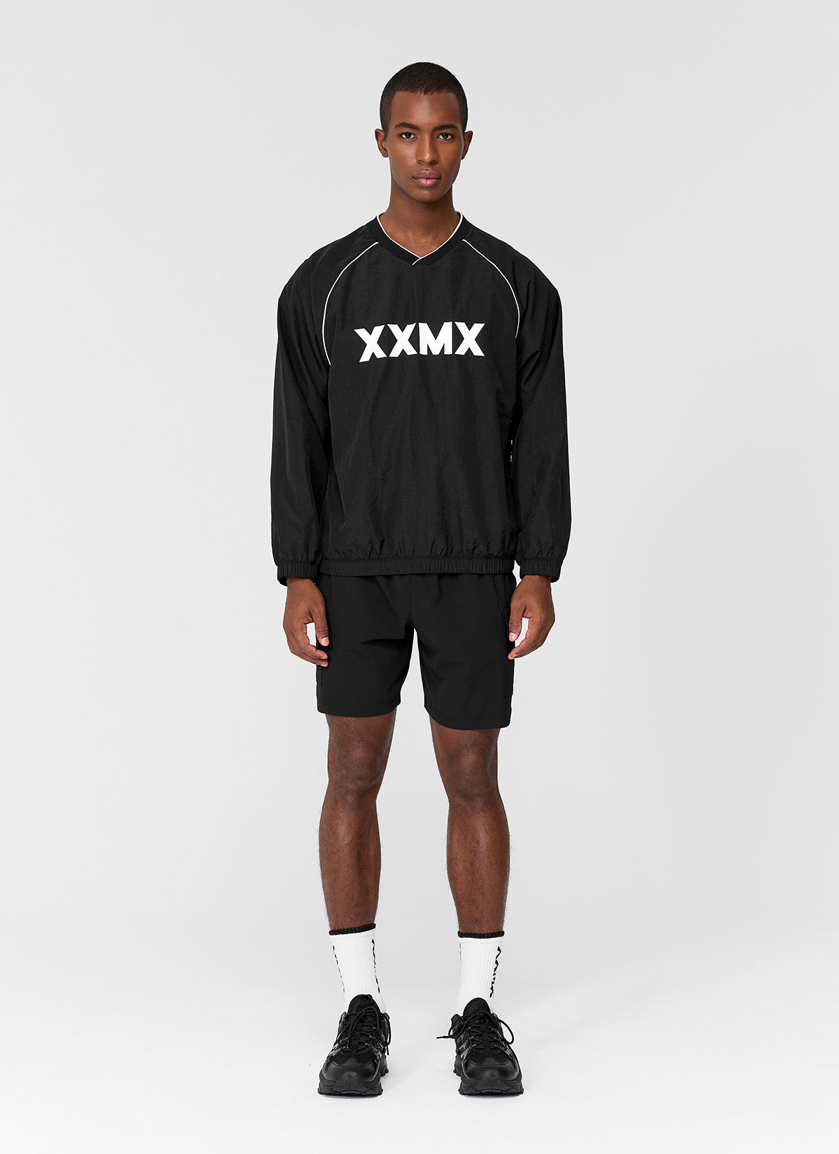 XXMX 配色線條運動防風長袖上衣｜共3色｜XMMMT01H3