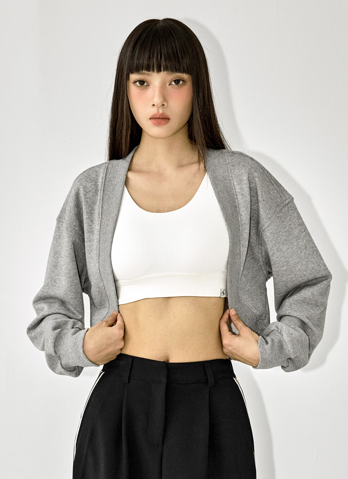 氣球感Bolero長袖罩衫上衣｜共5色｜XTFCD01H3