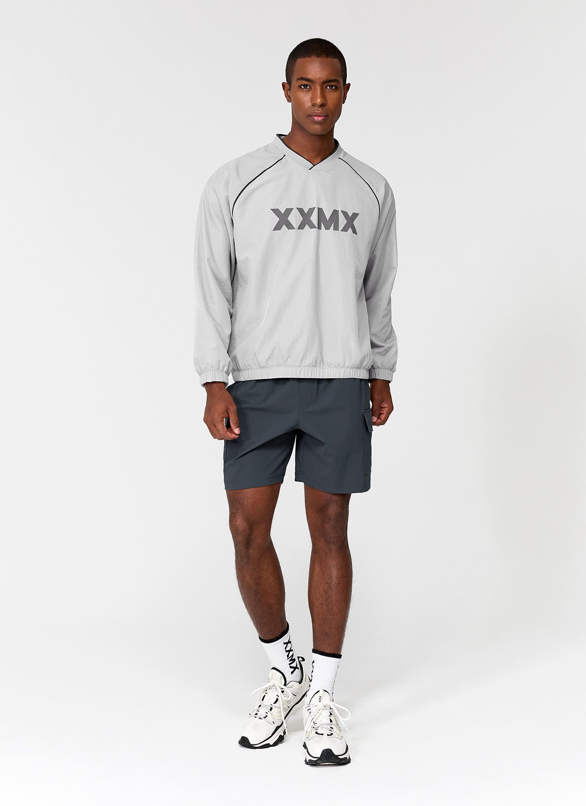 XXMX 配色線條運動防風長袖上衣｜共3色｜XMMMT01H3