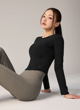 Warm Cotton-Like修身長袖上衣｜共4色｜XTFLT01J3