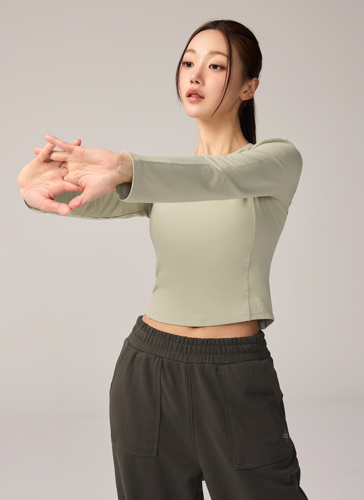 Warm Cotton-Like修身長袖上衣｜共4色｜XTFLT01J3