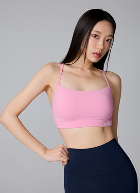舒適美背細肩帶交叉運動背心上衣｜共10色｜XWFBR01J3