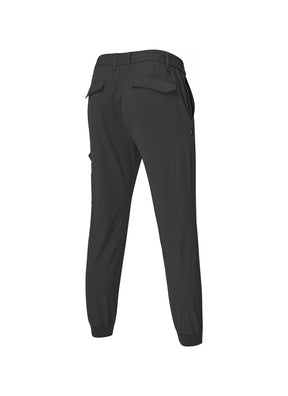 豎紋不對稱口袋工裝束口褲｜共3色｜XGMPT02J1