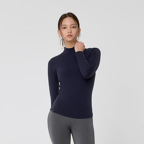 Slim-Fit 柔軟立領長袖上衣｜共8色｜XT4372G
