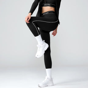 Active Fit 黑標360N柔彈美感文字腰帶緊身褲｜共5色｜XWFLG17J3