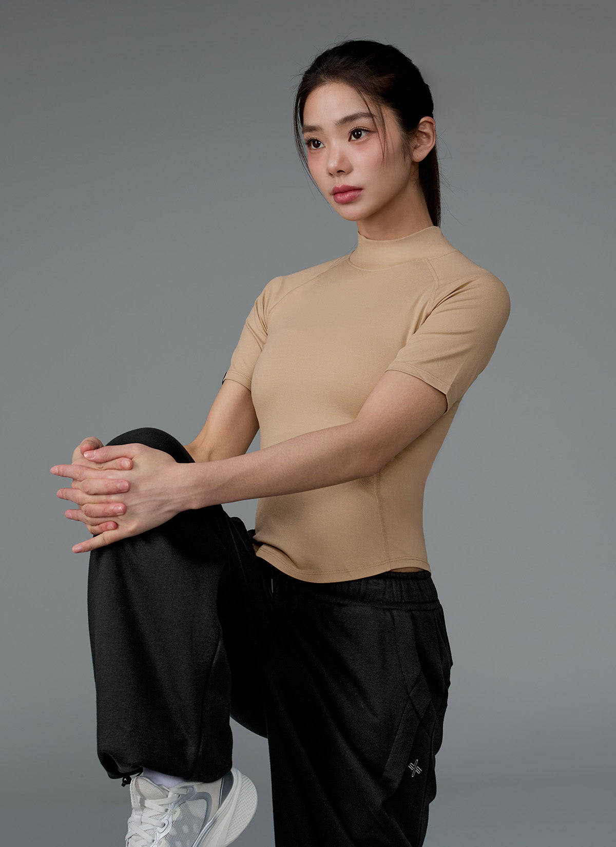 Peach-Like微立領修身保暖短袖上衣｜共10色｜XWFST04J3