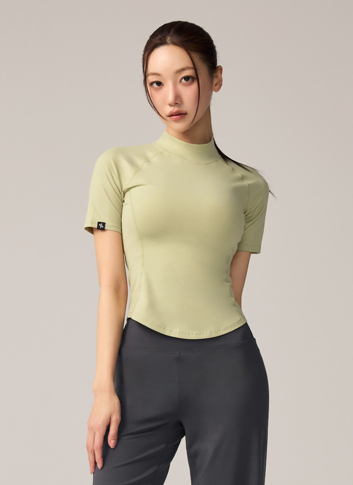 Peach-Like微立領修身保暖短袖上衣｜共10色｜XWFST04J3