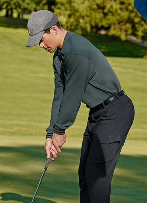 Golf 高爾夫 X圓標珠地棉POLO領保暖長袖上衣｜共3色｜XGMLT06J3