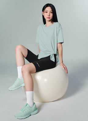 Ice Feather 2.0不對稱開衩寬鬆長版短袖上衣｜共6色｜XFK1TS1003