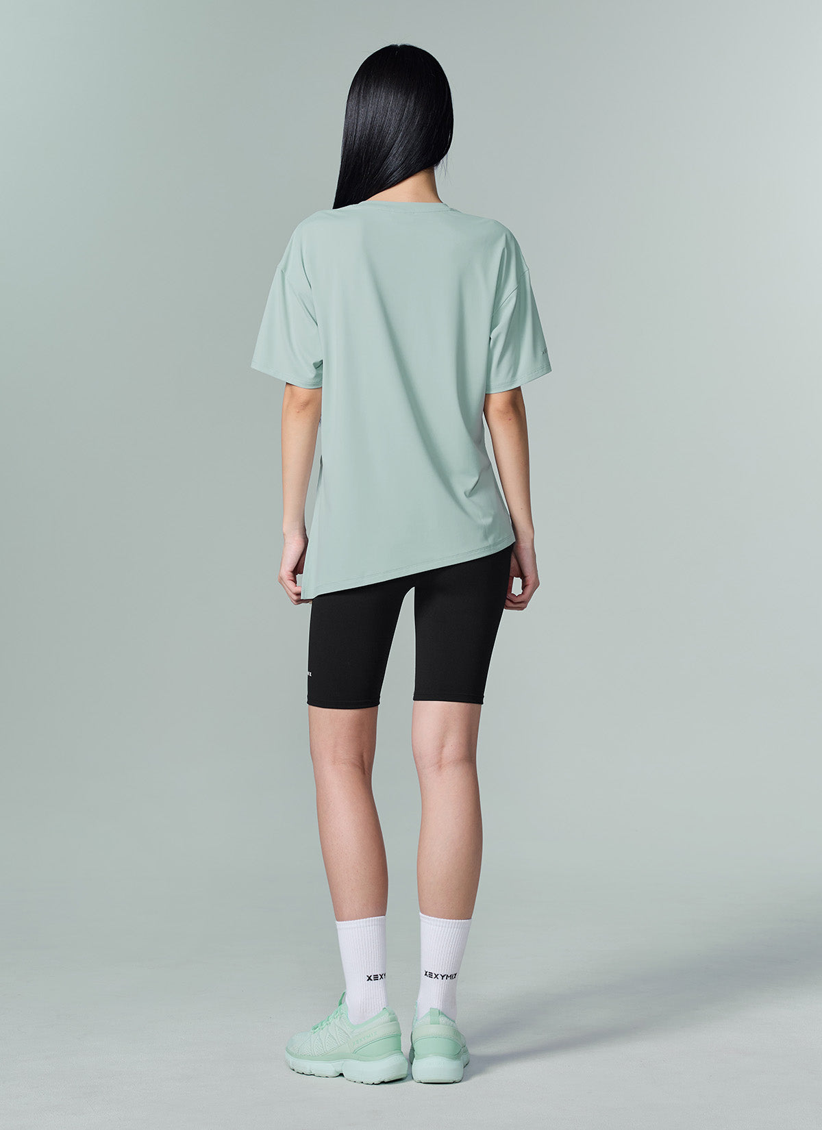 Ice Feather 2.0不對稱開衩寬鬆長版短袖上衣｜共6色｜XFK1TS1003