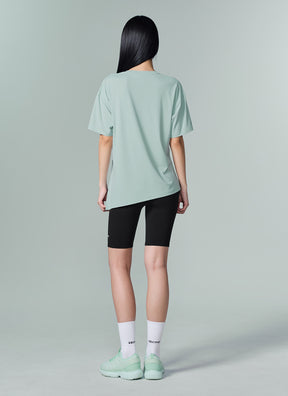 Ice Feather 2.0不對稱開衩寬鬆長版短袖上衣｜共6色｜XFK1TS1003