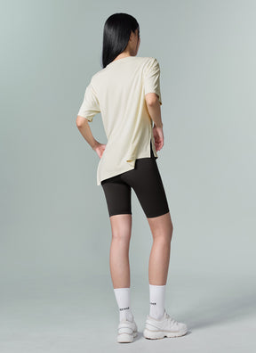 Ice Feather 2.0不對稱開衩寬鬆長版短袖上衣｜共6色｜XFK1TS1003
