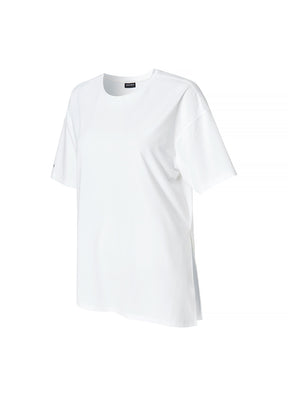 Ice Feather 2.0不對稱開衩寬鬆長版短袖上衣｜共6色｜XFK1TS1003