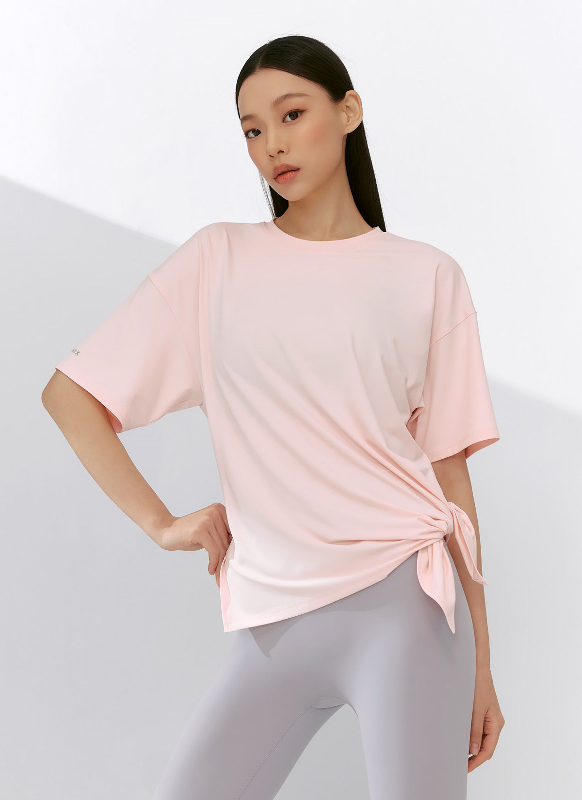Ice Feather 2.0不對稱開衩寬鬆長版短袖上衣｜共6色｜XFK1TS1003
