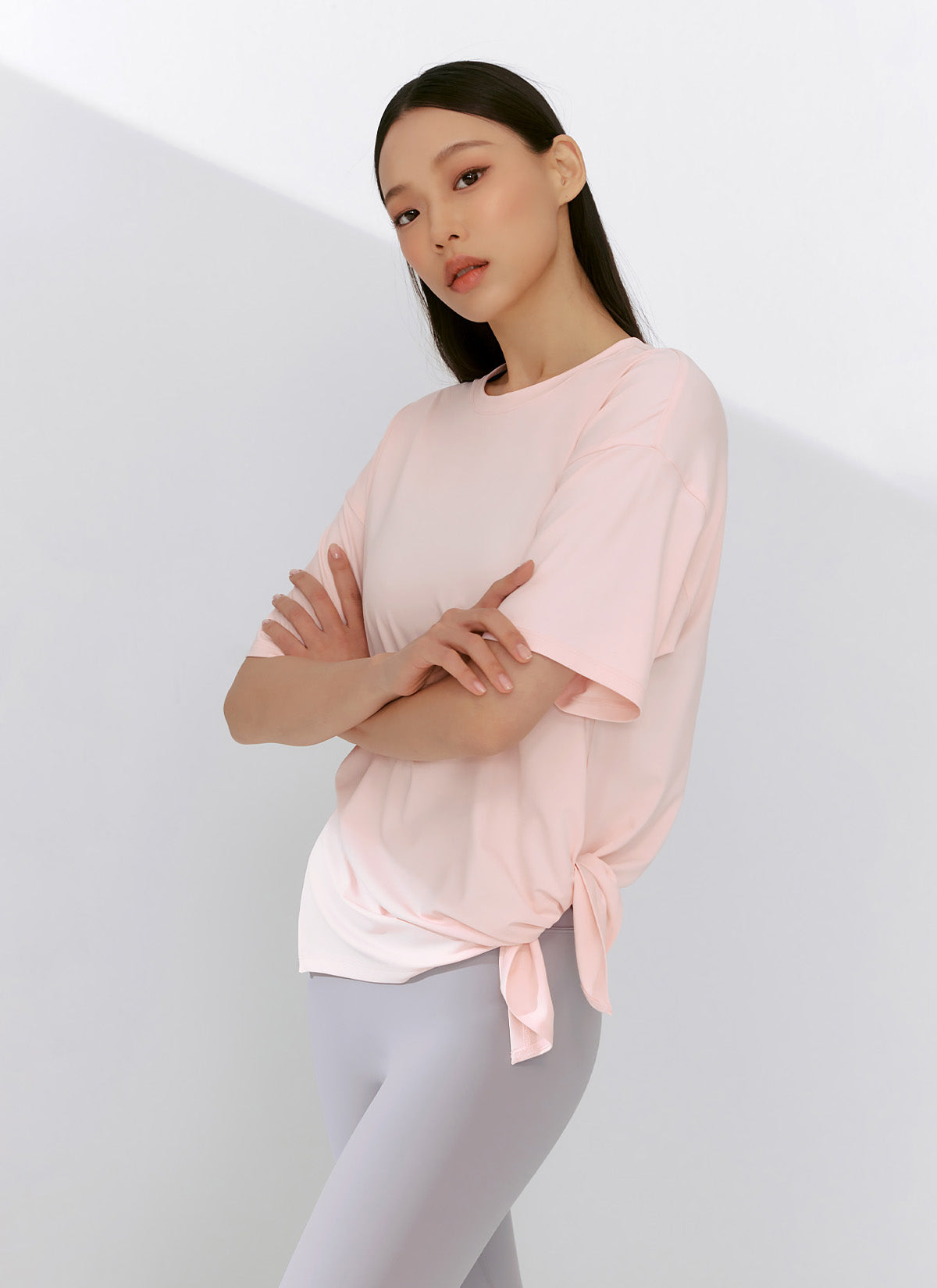Ice Feather 2.0不對稱開衩寬鬆長版短袖上衣｜共6色｜XFK1TS1003