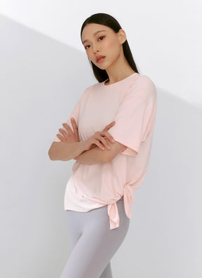 Ice Feather 2.0不對稱開衩寬鬆長版短袖上衣｜共6色｜XFK1TS1003