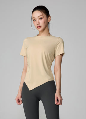 Ice Feather Light 2.0 不對稱抓褶短袖上衣｜共4色｜XFL2TS1004