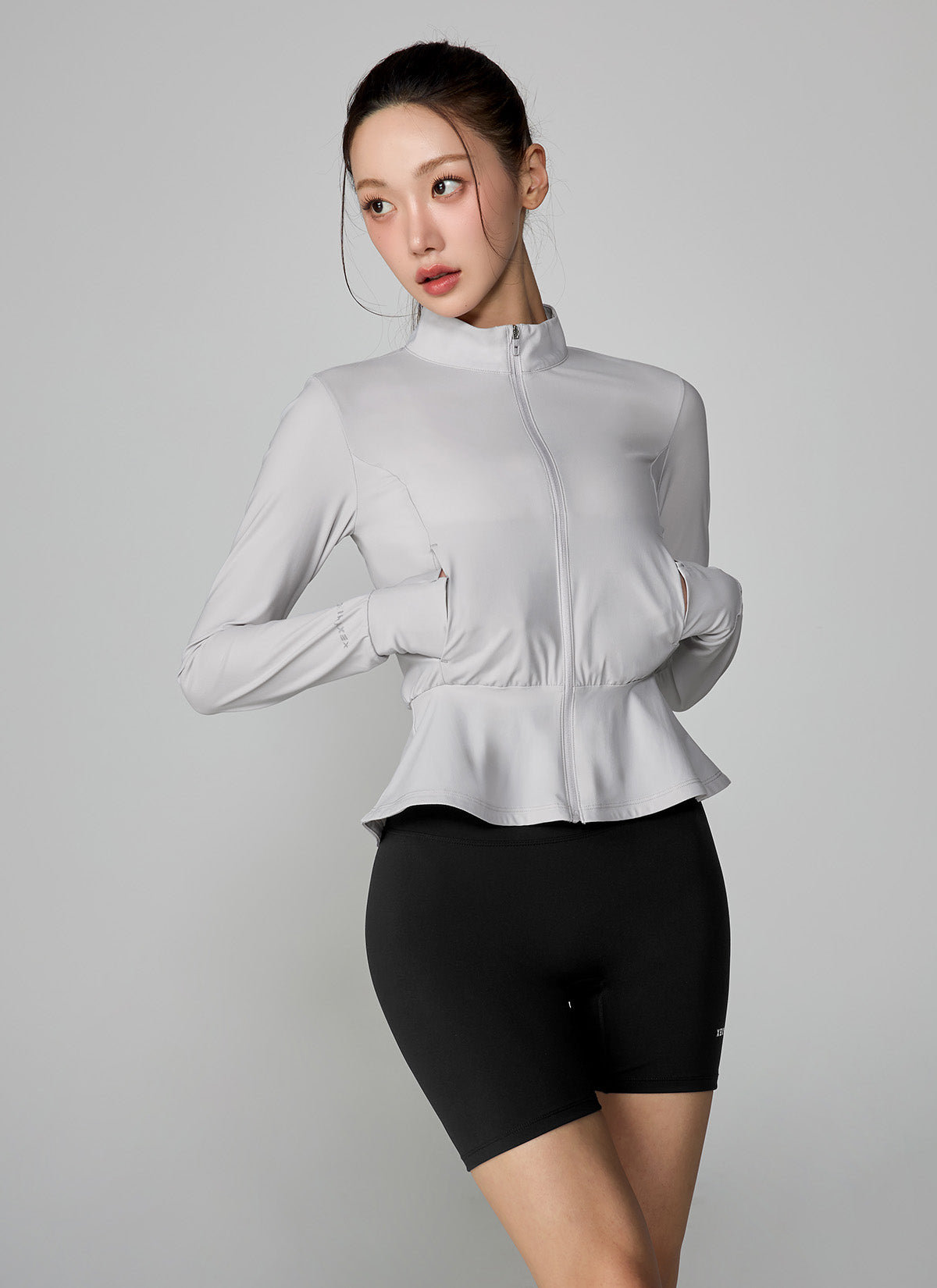 Cooling 荷葉下襬微立領外套｜共3色｜XFL2JL1004