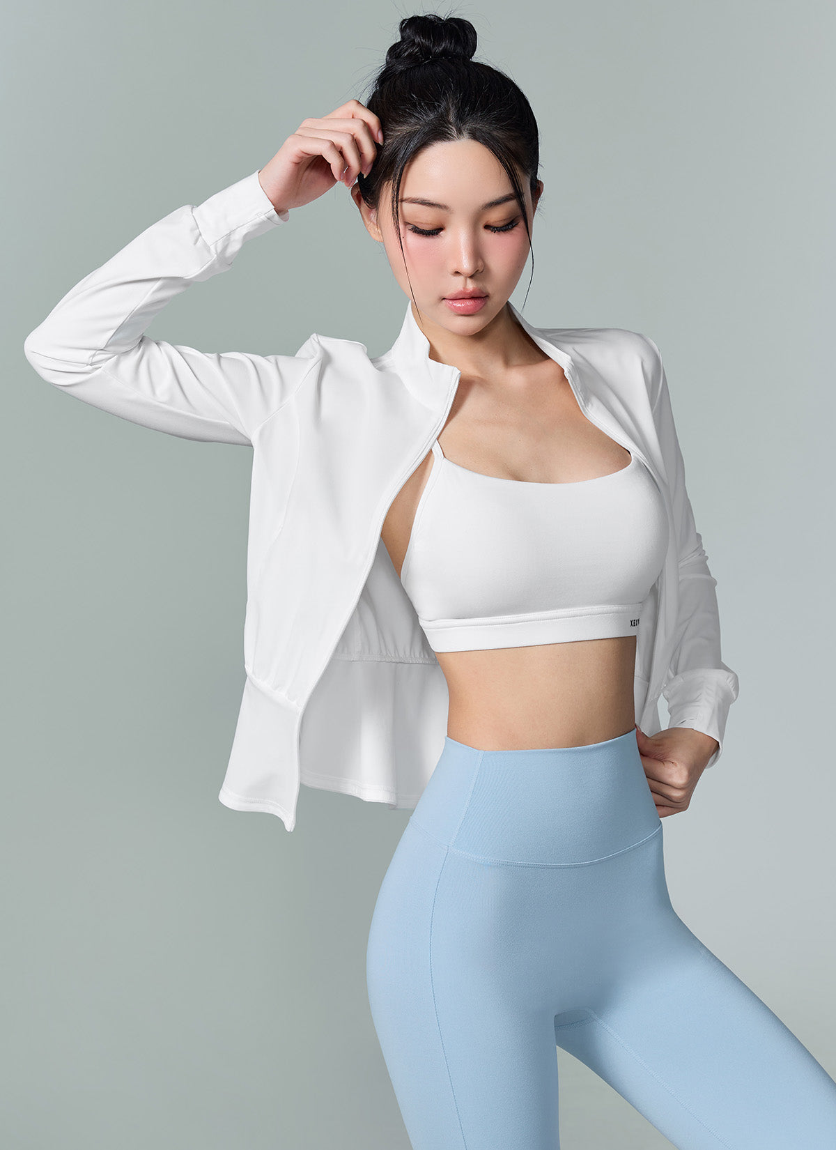 Cooling 荷葉下襬微立領外套｜共3色｜XFL2JL1004