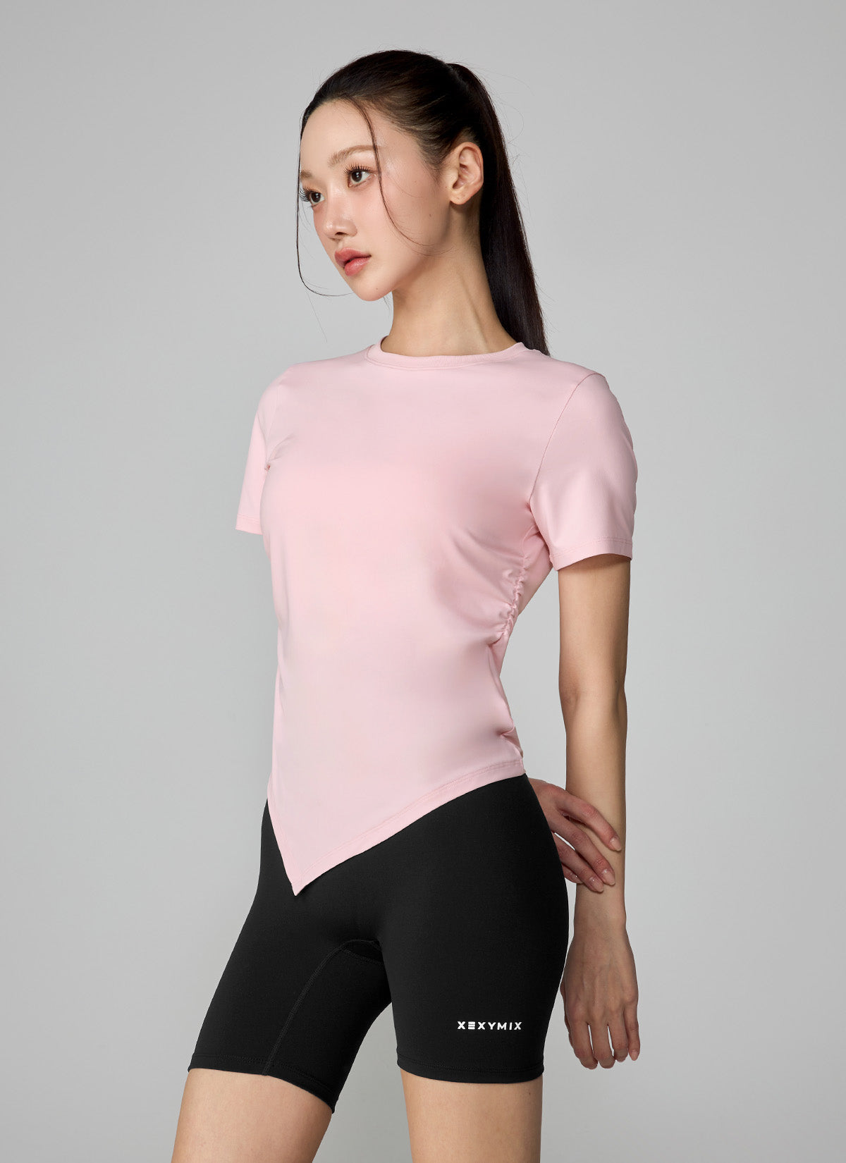 Ice Feather Light 2.0 不對稱抓褶短袖上衣｜共4色｜XFL2TS1004
