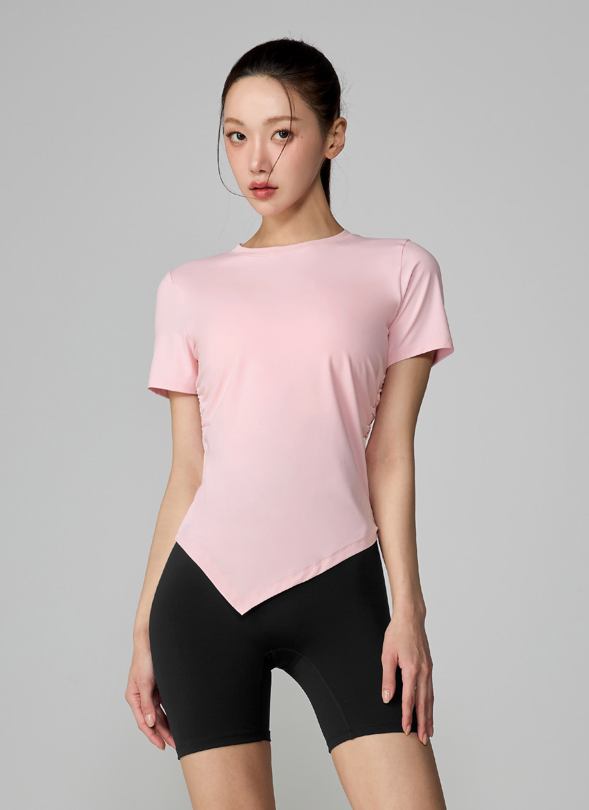 Ice Feather Light 2.0 不對稱抓褶短袖上衣｜共4色｜XFL2TS1004
