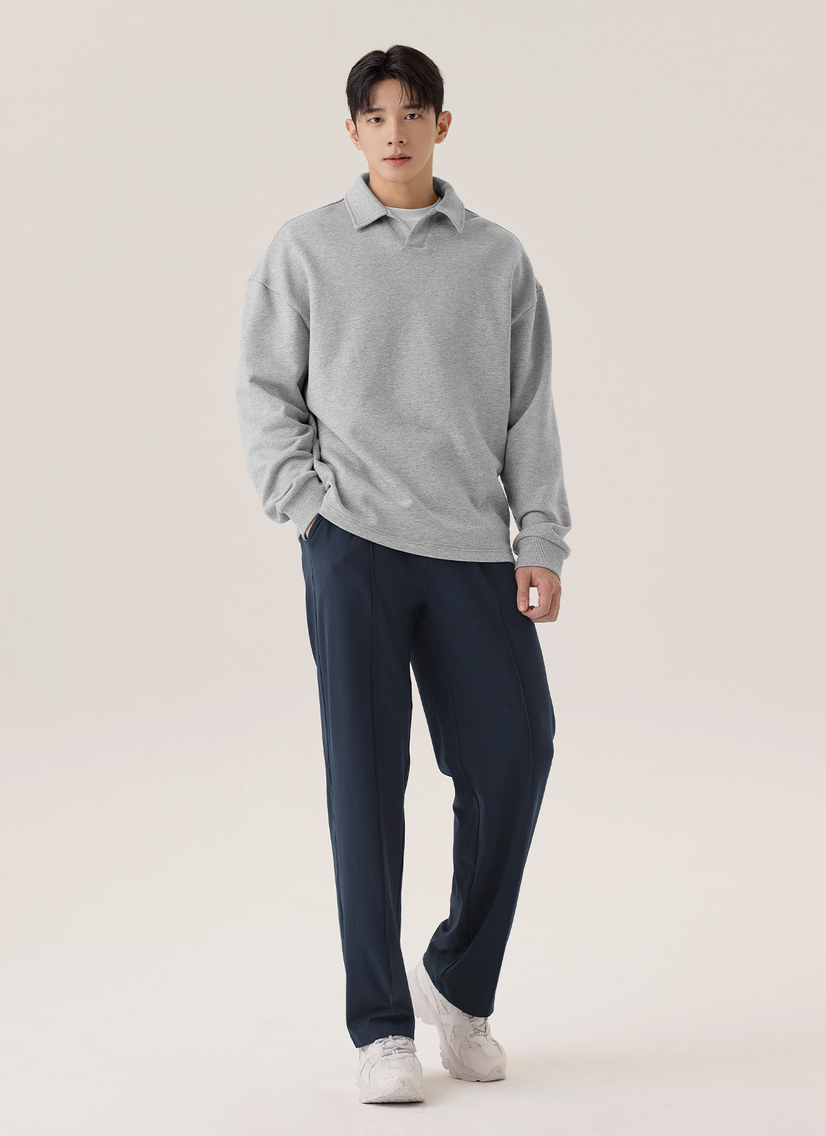 Comfort Fine Men's 褶線寬褲｜共3色｜XMK3PT1005