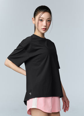 Ice Feather 2.0 後開衩綁結短袖上衣｜共6色｜XFL2TS1006