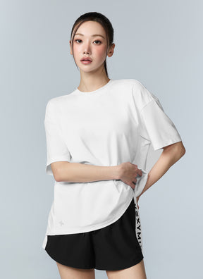 Ice Feather 2.0 後開衩綁結短袖上衣｜共6色｜XFL2TS1006