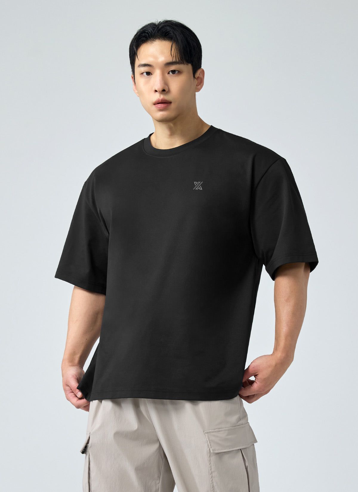 Men's  X標誌寬肩 Over Fit 短袖上衣 | 共5色 | XMK3TS1101