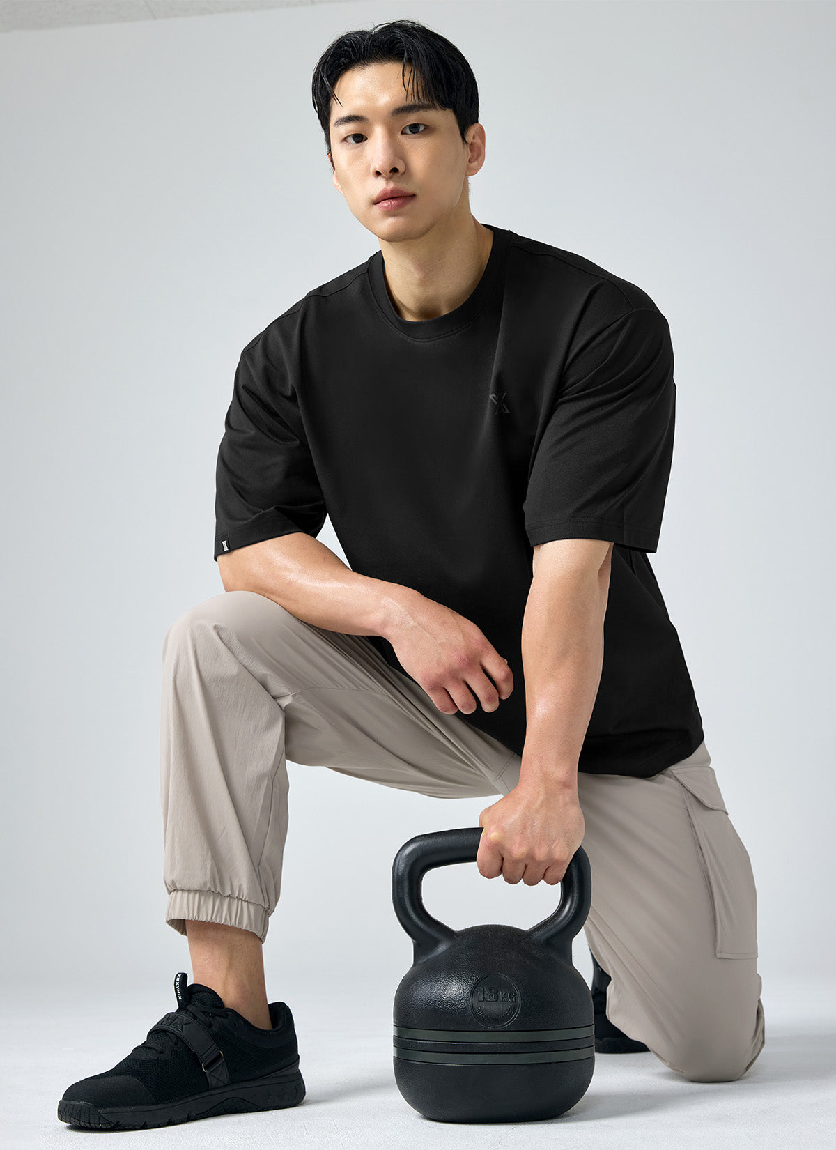 Men's  X標誌寬肩 Over Fit 短袖上衣 | 共5色 | XMK3TS1101