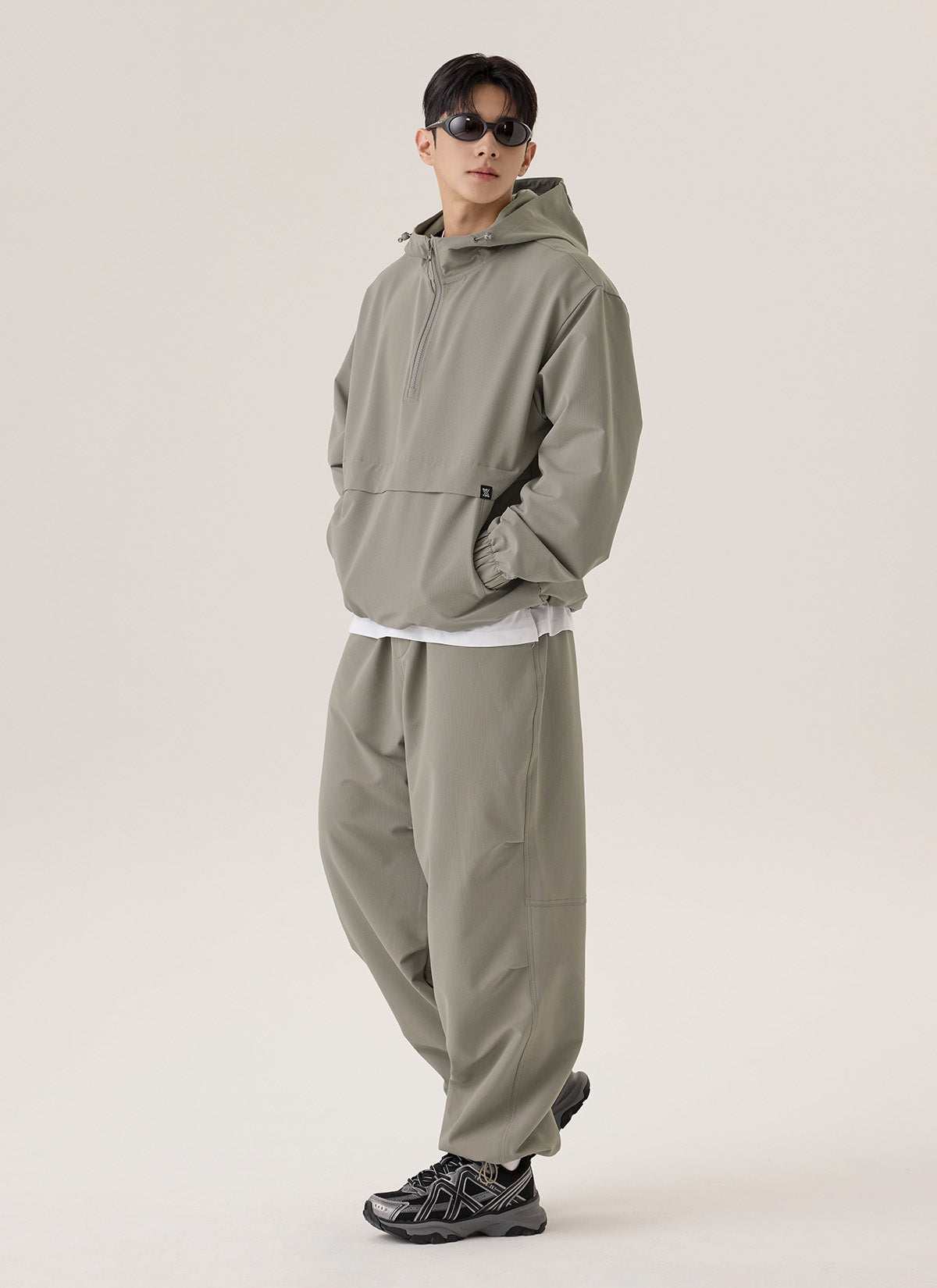 MEN'S 輕量Ripstop刷毛寬褲｜共4色｜XMK4PT1101