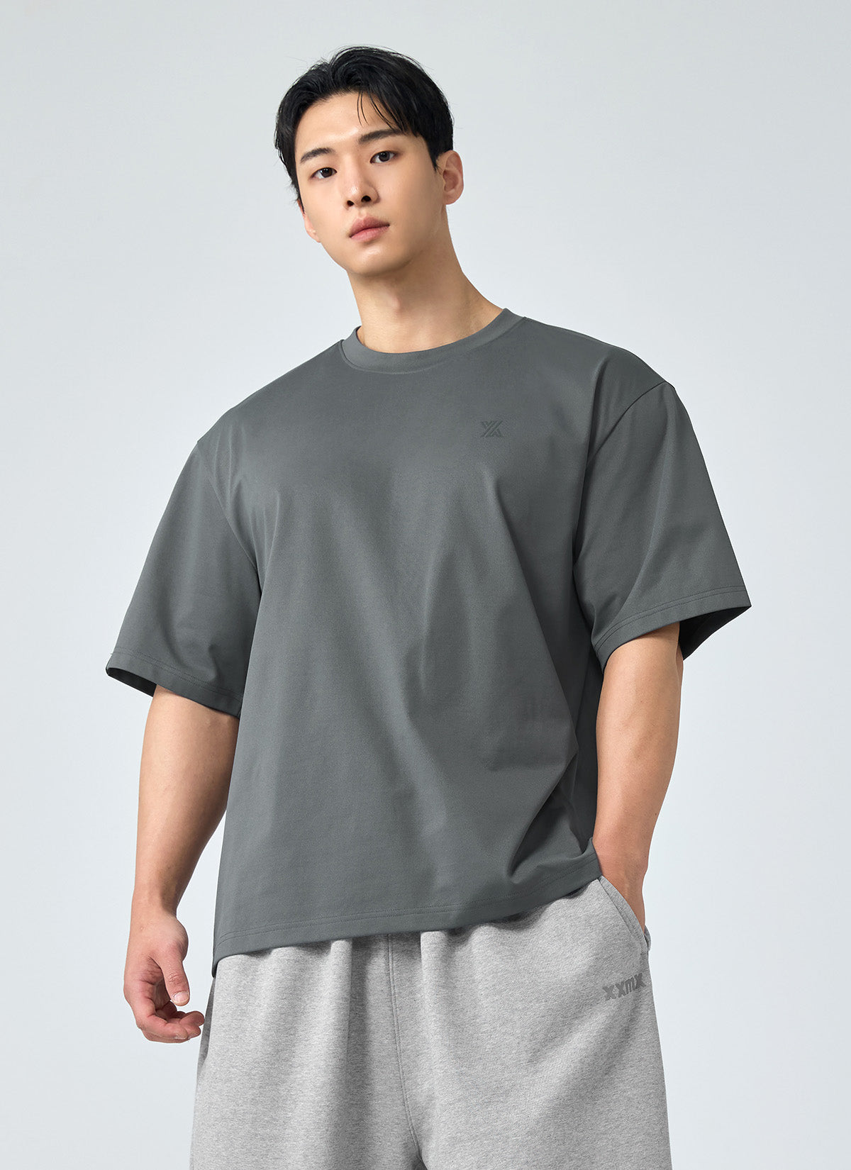 Men's  X標誌寬肩 Over Fit 短袖上衣 | 共5色 | XMK3TS1101