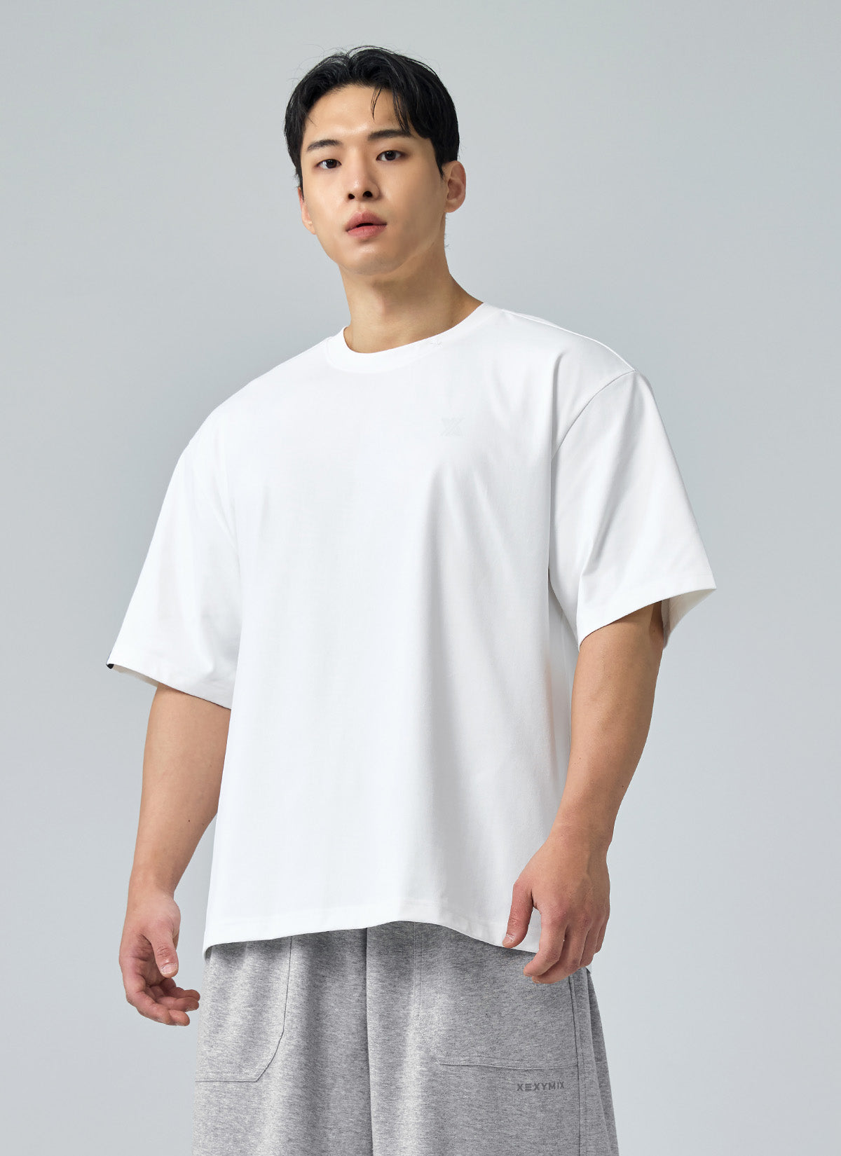 Men's  X標誌寬肩 Over Fit 短袖上衣 | 共5色 | XMK3TS1101