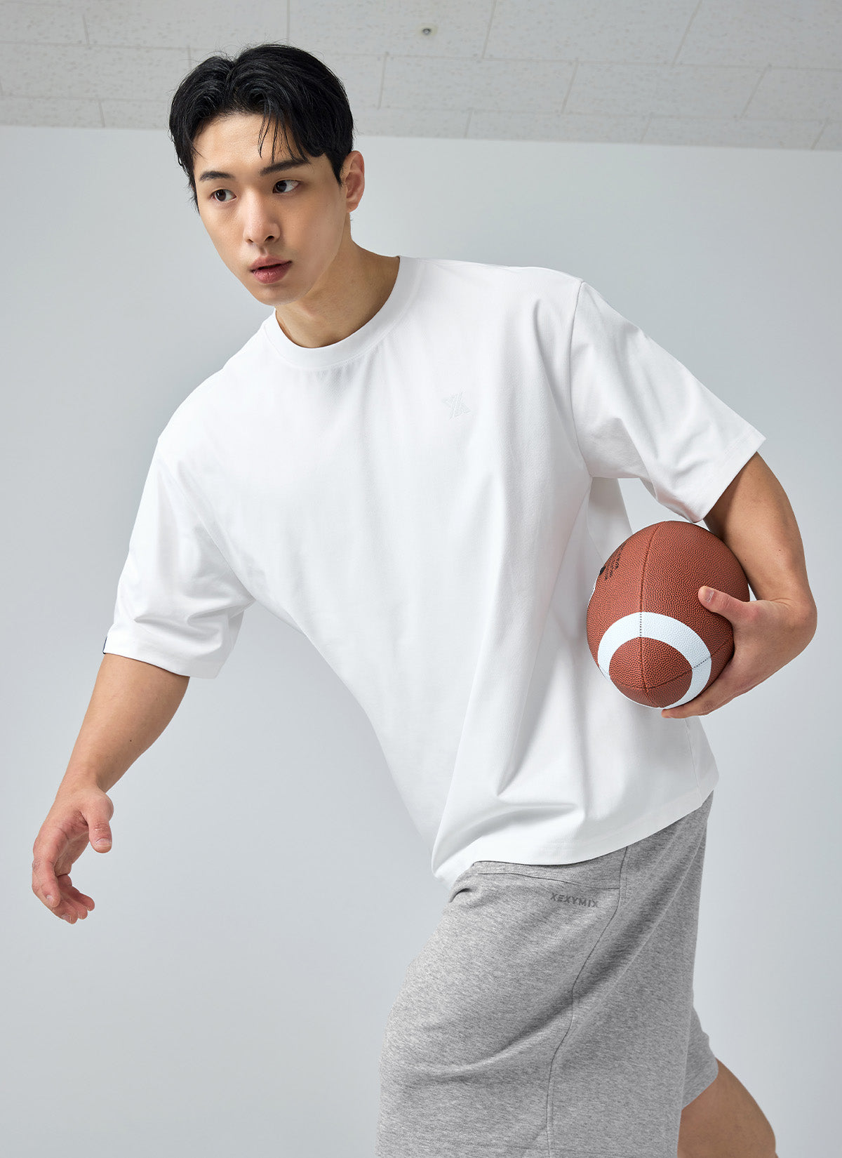 Men's  X標誌寬肩 Over Fit 短袖上衣 | 共5色 | XMK3TS1101