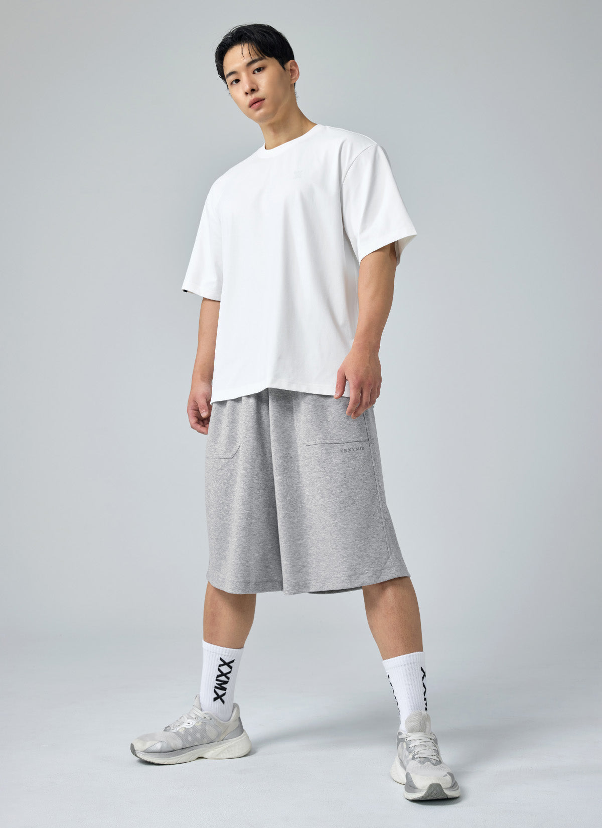Men's  X標誌寬肩 Over Fit 短袖上衣 | 共5色 | XMK3TS1101