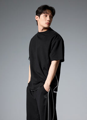 Comfort Men's 滾邊寬鬆短袖上衣｜共3色｜ XML1TS1102