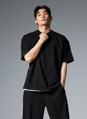 Comfort Men's 滾邊寬鬆短袖上衣｜共3色｜ XML1TS1102