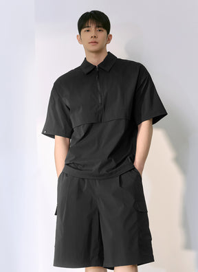 Daily Woven 半拉鍊防風短袖上衣｜共3色｜XMK2TS1105