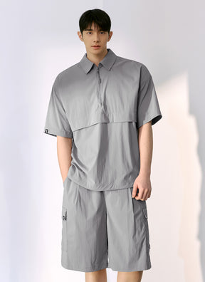 Daily Woven 半拉鍊防風短袖上衣｜共3色｜XMK2TS1105