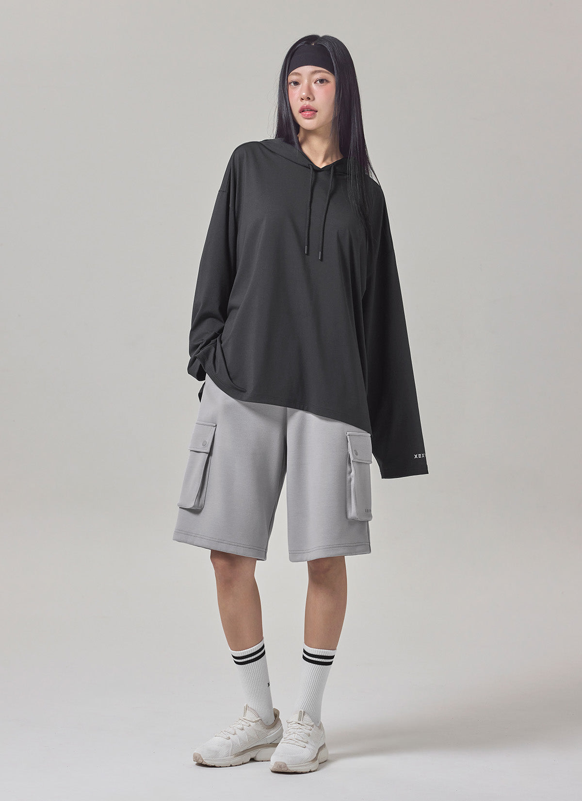 Medium Feather寬鬆連帽長袖上衣｜共5色｜XFK3TL1109