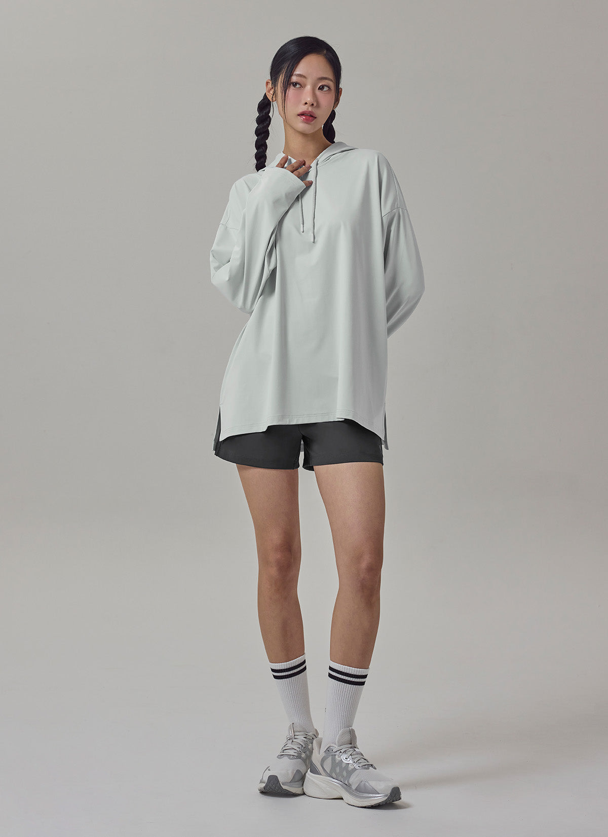 Medium Feather寬鬆連帽長袖上衣｜共5色｜XFK3TL1109