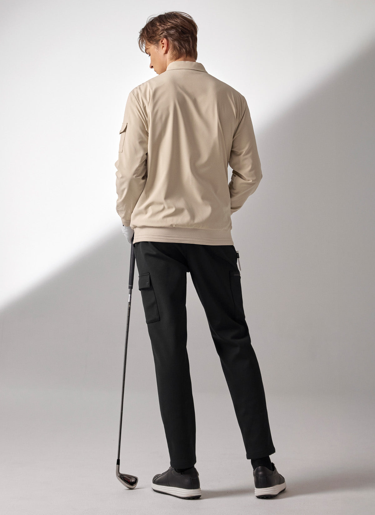 Men's Flex 梭織Polo衫長袖上衣｜共4色｜XMK3QL1201