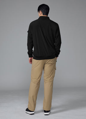 Men's Flex 梭織Polo衫長袖上衣｜共4色｜XMK3QL1201