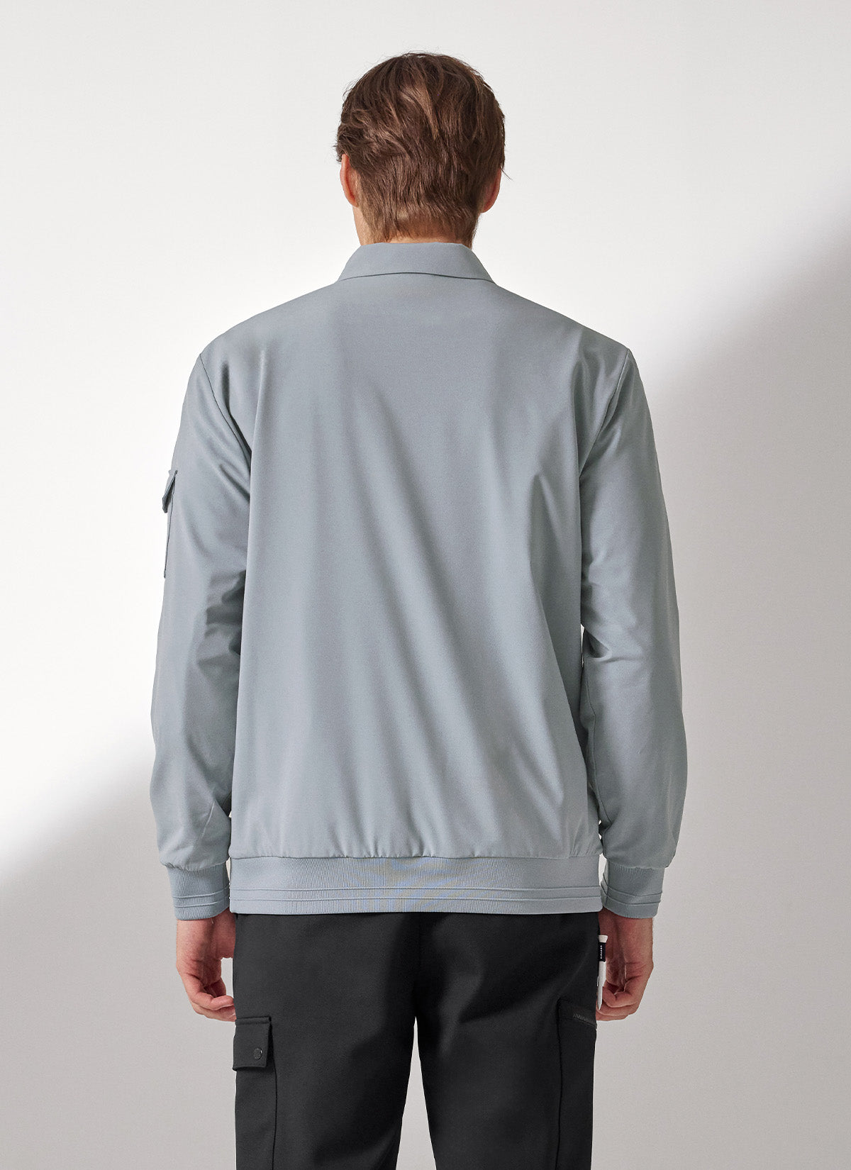 Men's Flex 梭織Polo衫長袖上衣｜共4色｜XMK3QL1201