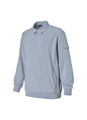 Men's Flex 梭織Polo衫長袖上衣｜共4色｜XMK3QL1201