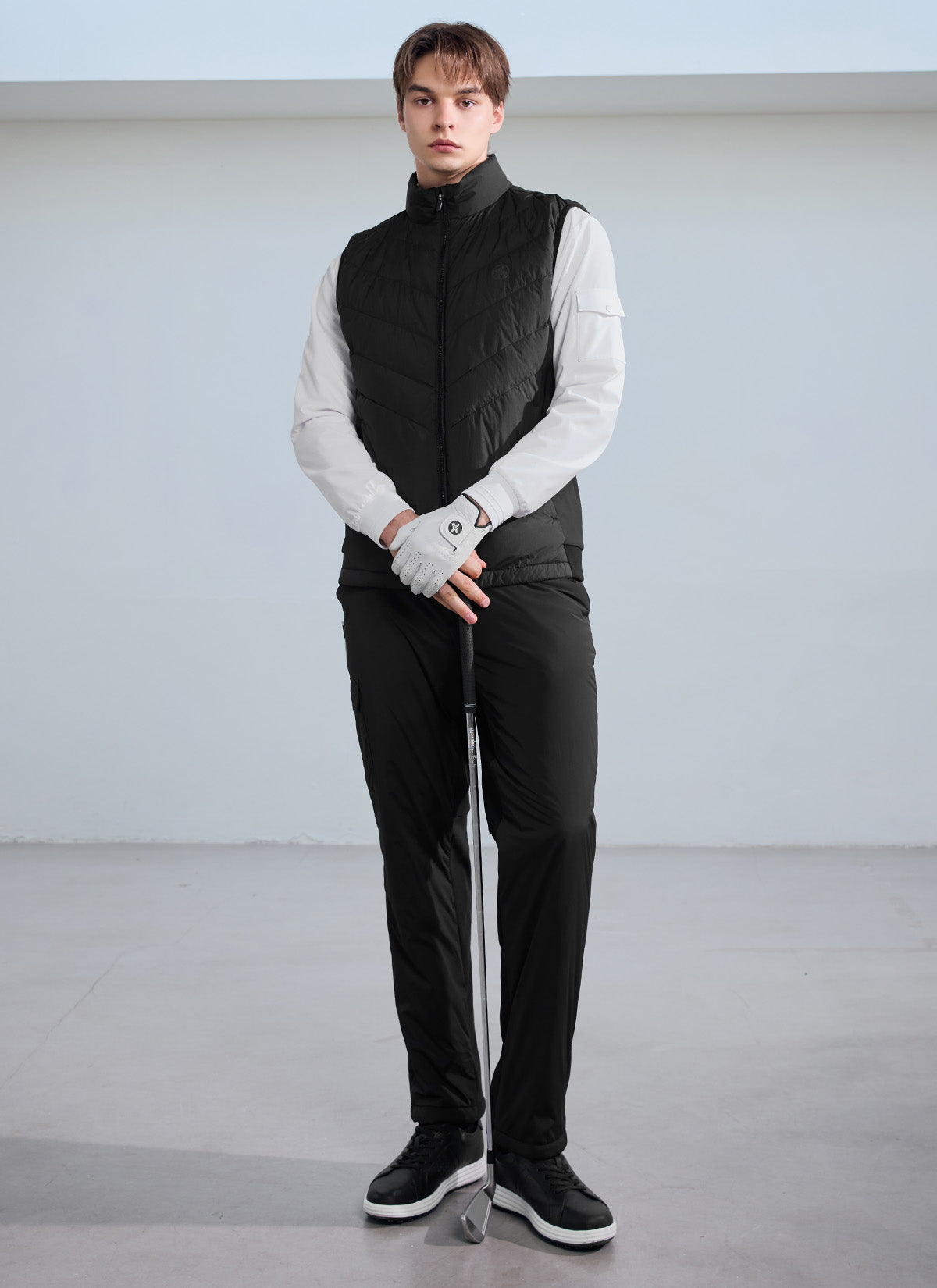 Men's Flex 梭織Polo衫長袖上衣｜共4色｜XMK3QL1201