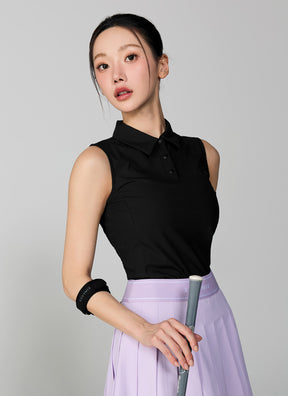 點點絲巾Polo背心上衣｜共3色｜XFL2QE1205