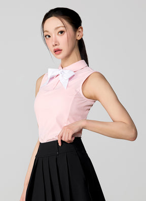 點點絲巾Polo背心上衣｜共3色｜XFL2QE1205