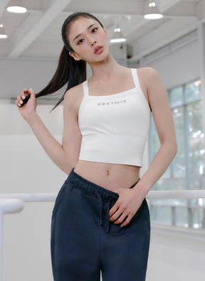羅紋無縫標誌背心上衣｜共4色｜XFK3BC1501